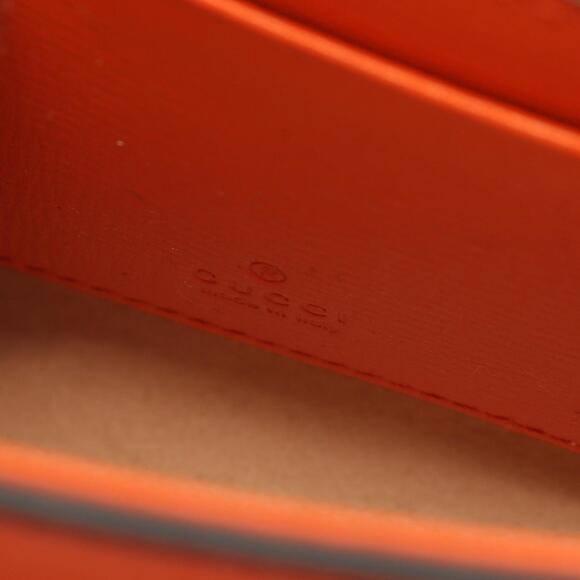 GUCCI Authentic Orange Leather Horsebit Shoulder Bag - Picture 5 of 6